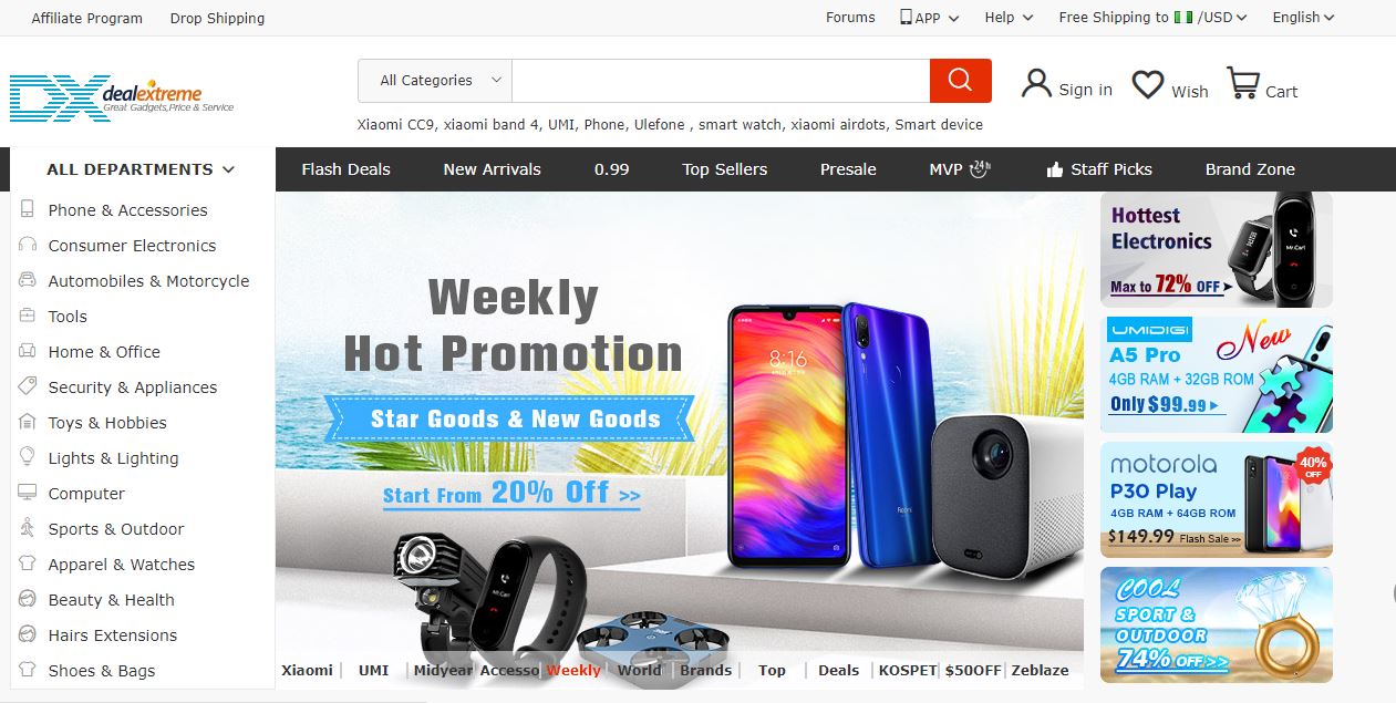 Best cheap online shopping sites - DealExtreme